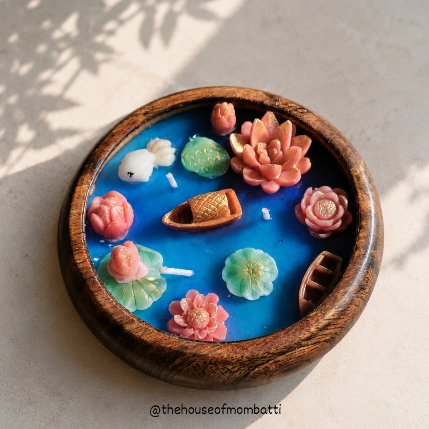 lotus pond candle