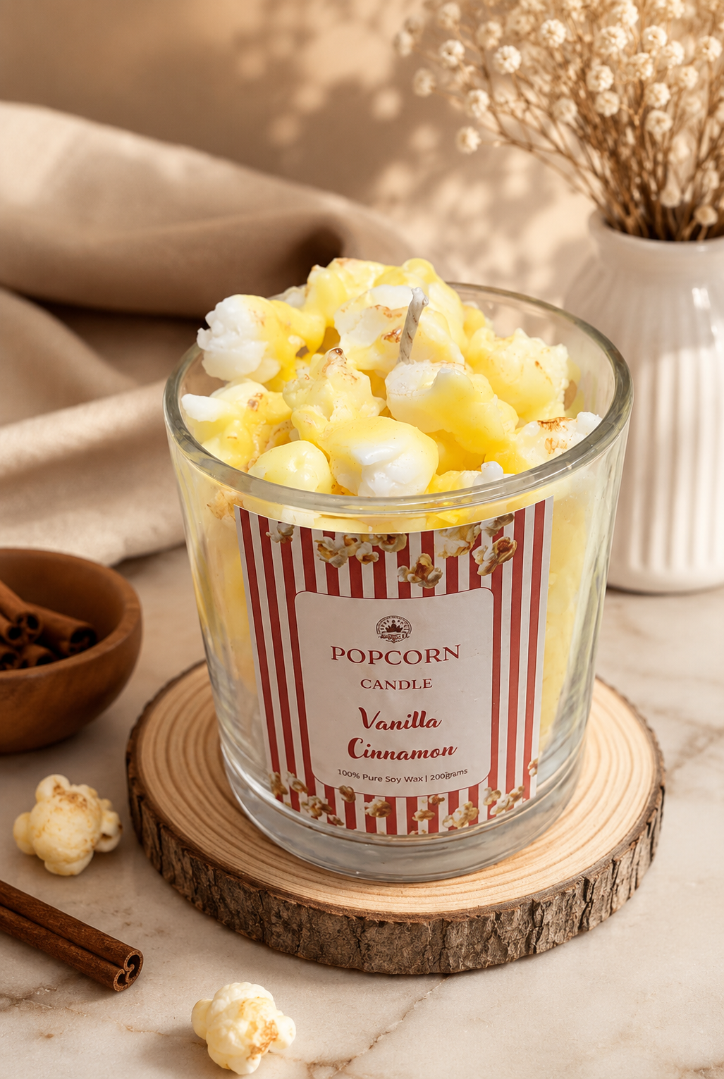 popcorn candle