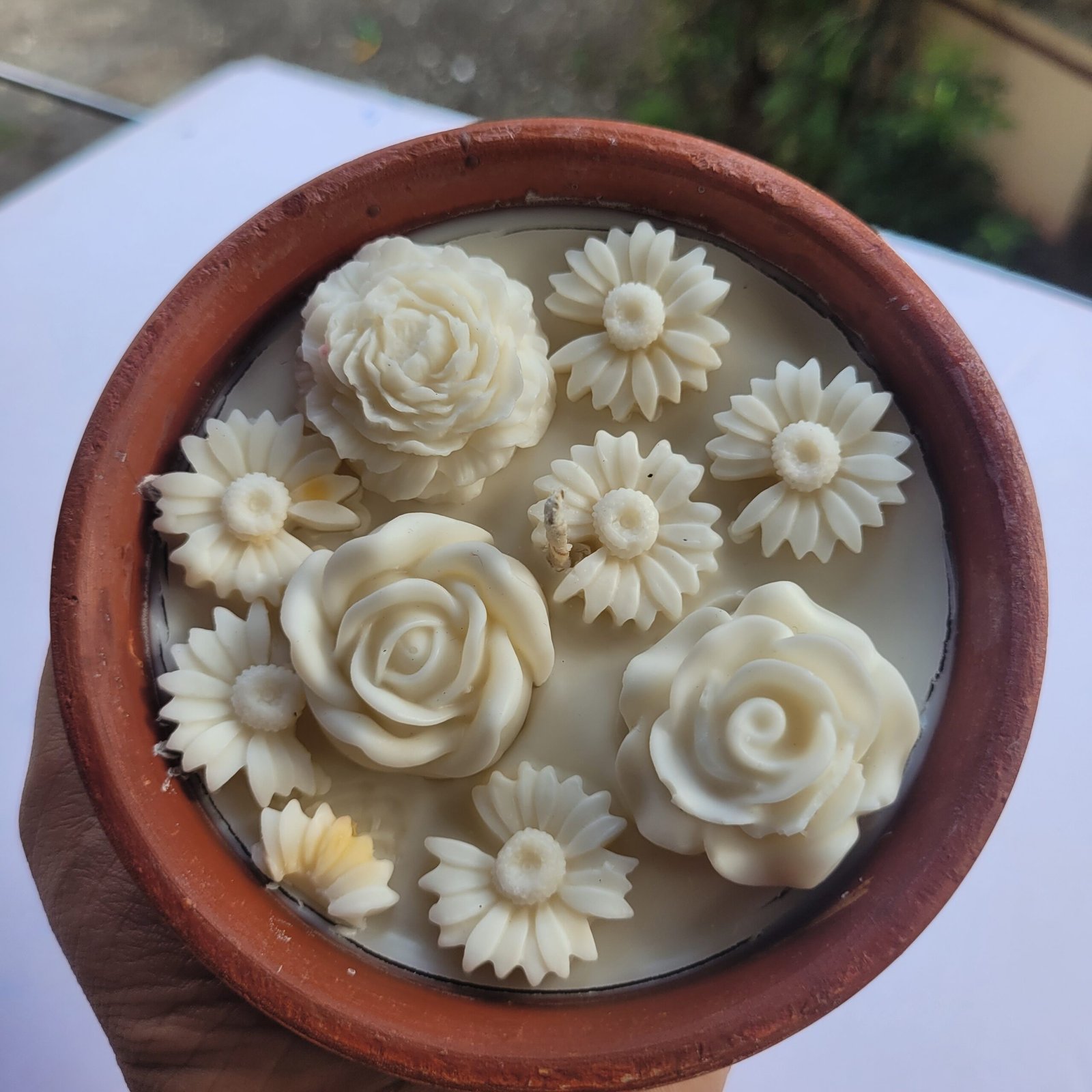 terracotta candle