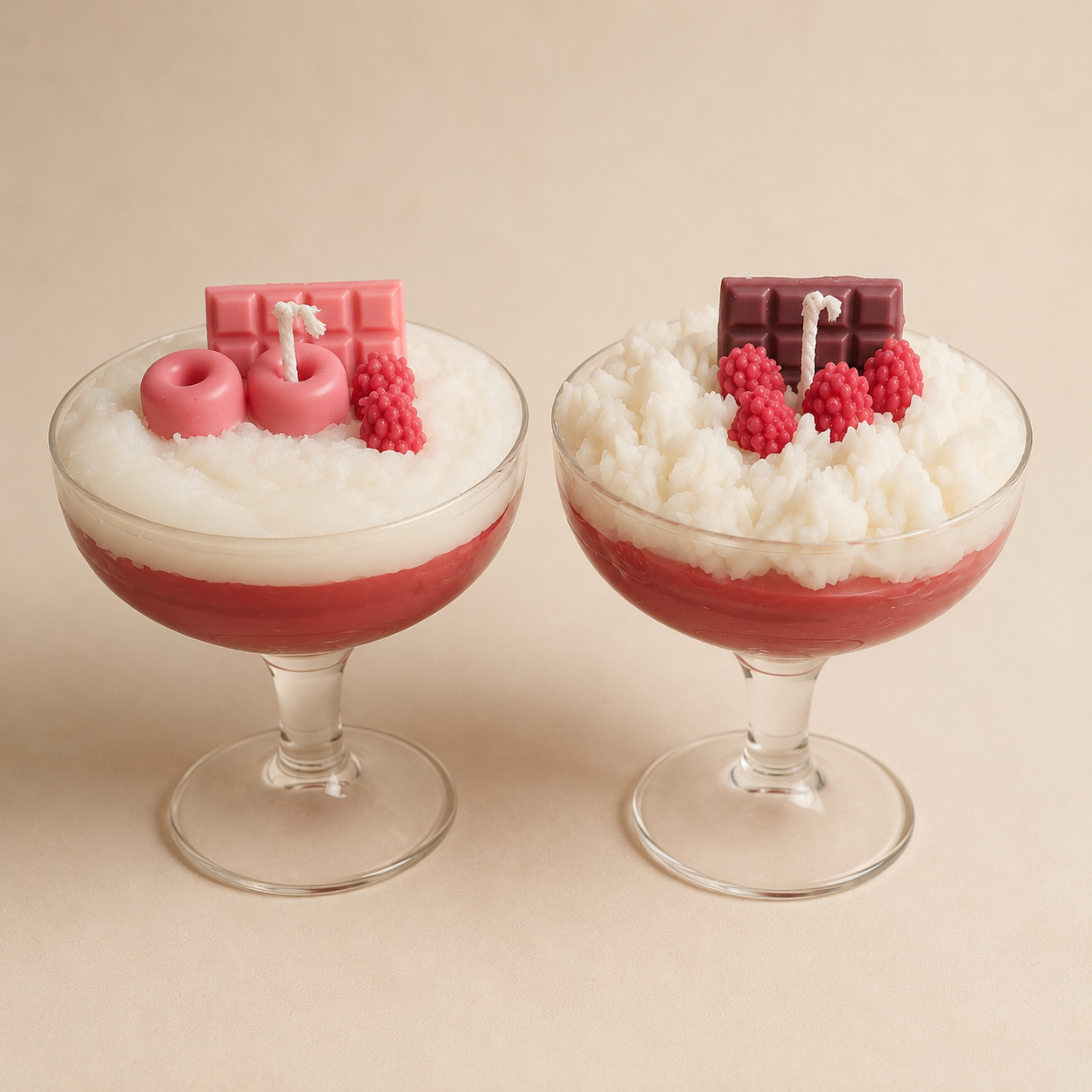 wine glass candle